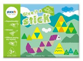 Carte creativa Stick n Give it a Stick - triunghiuri (+3 ani)