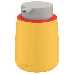 Dispenser pentru lichid LEITZ Cosy, ceramica, cu pompa, 300 ml, galben chihlimbar