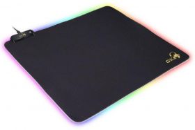 Genius Mouse Pad Gaming GX-Pad 500S RGB  RGB Soft Gaming Mouse Pad Size : 450 x 400 x 3mm One Touch for Various Lighting Modes. 10 Chroma Lighting Modes