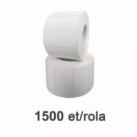 Role etichete de plastic ZINTA albe 50x25mm, 1500 et./rola