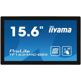 Monitor POS touchscreen iiyama ProLite TF1634MC-B8X, 16 inch, Full HD, PCAP, negru