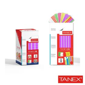 Pastile adezive nepermanente, 50gr, 85buc/set, TANEX Fix - violet fluorescent