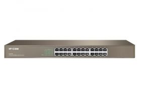 IP-COM 24-Port Fast Ethernet 10/100Mbps Racmount Switch, F1024, Stardand: IEEE 802.3、IEEE 802.3u、IEEE 802.3x, 24 x FE RJ45 Ports, Backplane bandwidth: 4.8Gbps, Packet forwarding rate: 3.57Mpps, Power consumption: MAX 5.2W(220V/50Hz).