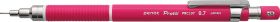 Creion mecanic profesional PENAC Protti PRC-107, 0.7mm, con metalic, varf retractabil, rosu
