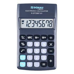 Calculator de buzunar, 8 digits, Donau Tech DT2087 - negru