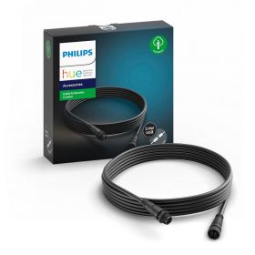 Extensie cablu de exterior Philips HUE, IP67, culoare negru, materiale sintetice