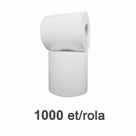 Role etichete de plastic ZINTA albe 100x50mm, 1000 et./rola