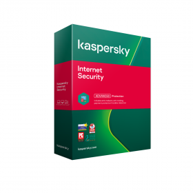 Licenta retail Kaspersky Internet Security - anti-virus pentru PC, Mac si dispozitive mobile, protectia identitatii, securizare tranzactii bancare, valabila pentru 1 an, 3 echipamente, new