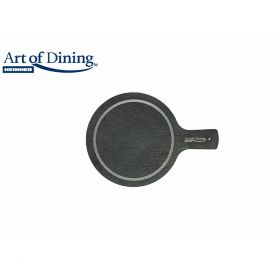Platou Ardezie Rotund,Cu Maner,28X20Cm, Art Of Dining By Heinner