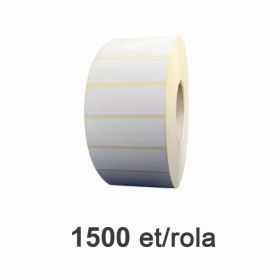 Role etichete semilucioase ZINTA 80x26mm, 1500 et./rola