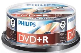 DVD+R 4.7GB (25 buc. Spindle, 16x) PHILIPS