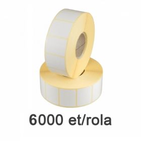 Role etichete semilucioase ZINTA 32x25mm, 6000 et./rola