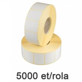 Role etichete semilucioase ZINTA 33x30mm, 5000 et./rola