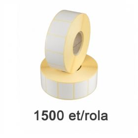 Role etichete semilucioase ZINTA 38x25mm, 1500 et./rola