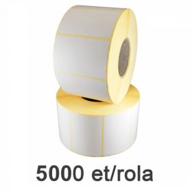 Role etichete semilucioase ZINTA 40x25mm, 5000 et./rola