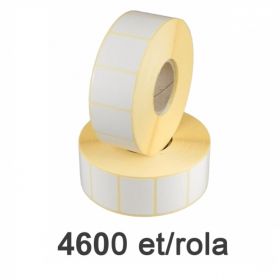 Role etichete semilucioase ZINTA 40x30mm, 4600 et./rola