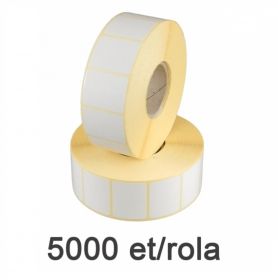 Role etichete semilucioase ZINTA 40x30mm, 5000 et./rola