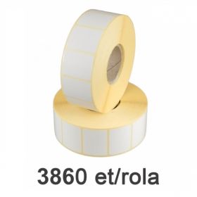 Role etichete semilucioase ZINTA 40x36mm, 3860 et./rola