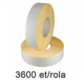 Role etichete semilucioase ZINTA 40x45mm, 3600 et./rola