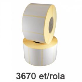 Role etichete semilucioase ZINTA 58x38mm, 3670 et./rola