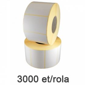 Role etichete semilucioase ZINTA 58x43mm, 3000 et./rola