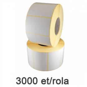 Role etichete semilucioase ZINTA 70x52mm, 3000 et./rola