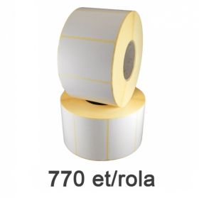 Role etichete semilucioase ZINTA 90x50mm, 770 et./rola