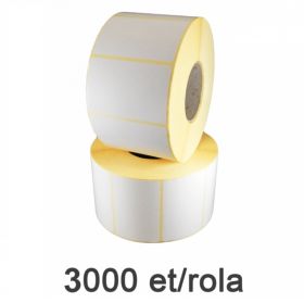 Role etichete semilucioase ZINTA detasabile 47x27mm, 3000 et./rola