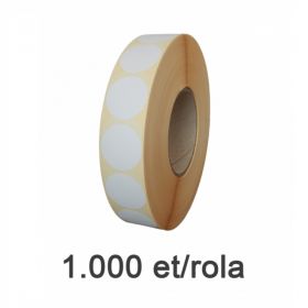 Role etichete semilucioase ZINTA rotunde 30mm, 1000 et./rola