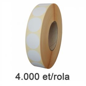 Role etichete semilucioase ZINTA rotunde 35mm, 4000 et./rola