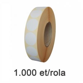 Role etichete semilucioase ZINTA rotunde 40mm, 1000 et./rola