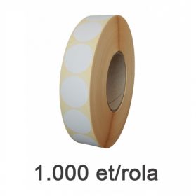Role etichete semilucioase ZINTA rotunde 50mm, 1000 et./rola