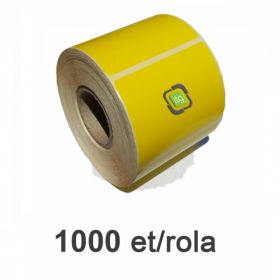 Role etichete termice ZINTA galbene 58x43mm, 1000 et./rola