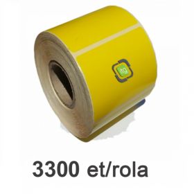 Role etichete termice ZINTA galbene 58x43mm, 3300 et./rola