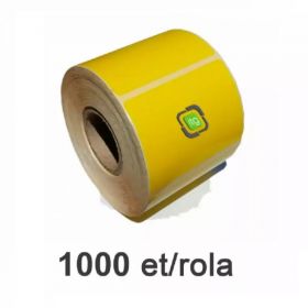 Role etichete termice ZINTA galbene 58x43mm, Top Thermal, 1000 et./rola