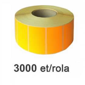 Role etichete termice ZINTA portocalii 30x15mm, 3000 et./rola