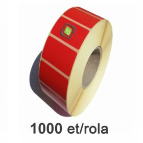 Role etichete termice ZINTA rosii 58x43mm, 1000 et./rola