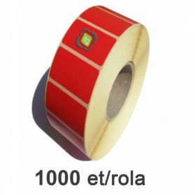 Role etichete termice ZINTA rosii 58x43mm, Top Thermal, 1000 et./rola