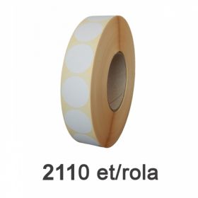 Role etichete termice ZINTA rotunde 17mm, 2110 et./rola