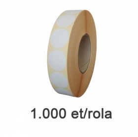 Role etichete termice ZINTA rotunde 34mm, 1000 et./rola