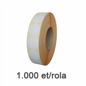 Role etichete termice ZINTA rotunde 35mm, 1000 et./rola