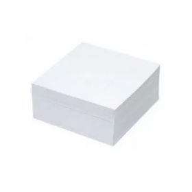 Cub de hartie, 9x9 cm, 500 file, alb