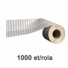 Rola etichete bijuterii 2x30x10mm, albe, 1000 et./rola