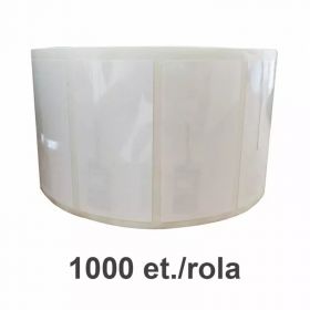 Rola etichete bijuterii 68x13mm, albe, 1000 et./rola, RFID