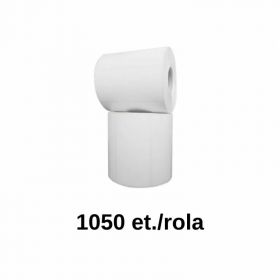 Rola etichete de plastic ZINTA albe 100x50mm, 1050 et./rola