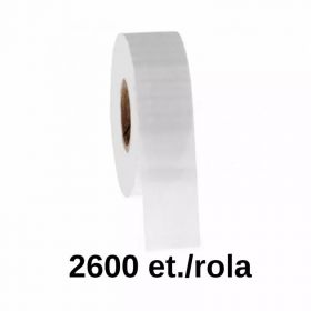 Rola etichete de plastic ZINTA albe 40x16mm, 2600 et./rola