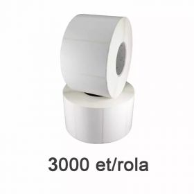Rola etichete plastic albe 30x15mm, 3000 et./rola