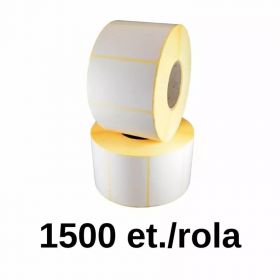 Rola etichete plastic ZINTA 70x35mm, 1500 et./rola