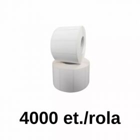 Rola etichete plastic ZINTA albe 100x50mm, 4000 et./rola