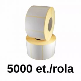 Rola etichete semilucioase 50x30mm, 5000 et./rola